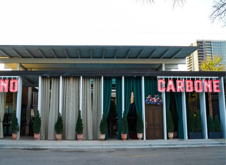 Exterior of Carbone Vino Dallas